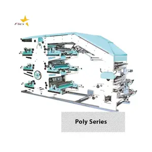 Boa Qualidade Hot Sale Poly Series Máquina De Impressão Flexográfica 4 cores mais nova Produção de impressão Mercado