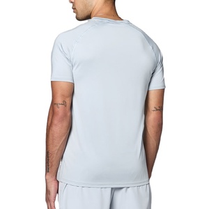 T-shirt de sport pour homme, coupe classique, manches courtes, en coton/fibre de bambou/élasthanne/polyester, pour la musculation, la course à pied et le fitness - Product Image 5