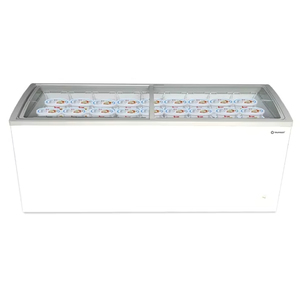 ตู้แช่ด้านบนกระจกโค้งพร้อมตะกร้า9ใบและไฟ LED GTC 625 GTC 625 neu - Product Image 1