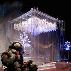 Suministros de boda, arco acrílico blanco de pvc, telón de fondo, arco de flores, mandón acrílico para decoraciones de matrimonio - Product Image 6