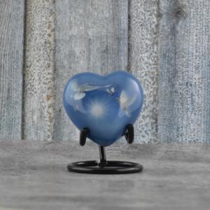 Top vente petite urne souvenir coeur avec support urnes gravées pour bébé cendres haute qualité coeur souvenirs laiton coeur souvenir - Product Image 5
