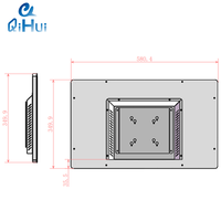 Écran tactile industriel étanche de 21,5 pouces, écran FHD, VGA, USB, équipement de kiosque POS, OEM