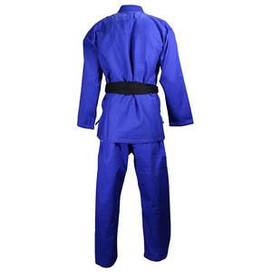 OEM Taekwondo uniforme cómodo ligero personalizado azul uniforme de alta resistencia traje de entrenamiento de artes marciales con cinturón de algodón duradero - Product Image 2