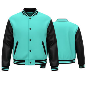 Chaquetas Universitarias de Lana y Cuero, Chaquetas Universitarias de Alta Calidad para Invierno, Chaquetas Universitarias Personalizadas con Letras - Product Image 1