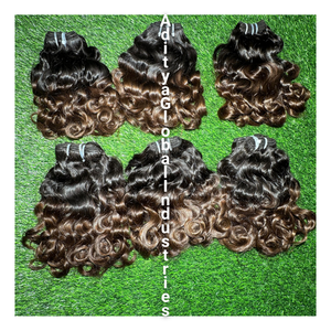 Vente en gros Extensions de cheveux humains bruts indiens vierges en vrac Faisceau de tissage ondulé plein d'entrain avec fournisseurs de cheveux bruts non traités de vison - Product Image 3