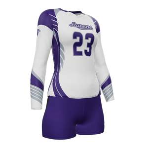 Uniforme Deportivo Personalizado para Equipos, Corte Ajustado, Manga Larga, Unisex, para Voleibol, Parte Superior Estampada, 100% Poliéster, Color Personalizado - Product Image 4