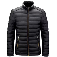 Veste matelassée légère pour homme, multicolores, col montant, alternative au duvet, vêtements d'extérieur, fabricant OEM, usine, logo personnalisé