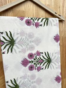 Tissu en coton léger avec impression à la main Sanganeri Buti Design pour la confection de vêtements Tissu de chemise tissé indien doux - Product Image 5