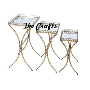 Set Of Three Different Sizes Serving <b>Tray</b> In Iron And <b>Glass</b> Restaurant Home Food Serving <b>Tray</b> With Stand In Bulk - Product Image 5