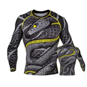 2025 Custom <b>Compression</b> <b>Shirt</b> Boxing Gym Rashguard Base Layer Long Sleeves Breathable Sportswear Fabric Material Sublimated MMA - Product Image 6