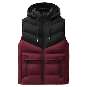 OEM Puffer <b>Quilted</b> Men's Vests & <b>Waistcoats</b> Bubble Warm Men Vest Jacket Custom LOGO Men Sleeveless Heated Vest Jacket - Product Image 3