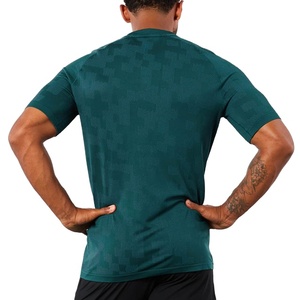 T-shirt léger à manches courtes, 100% coton, respirant, écologique, séchage rapide, personnalisable avec logo OEM, pour le sport et le fitness. - Product Image 2
