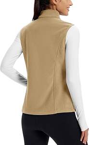 Veste sans manches en toile enduite de polyester imperméable, style streetwear, multi-poches, fermeture éclair, vente en gros OEM ODM personnalisée - Product Image 3