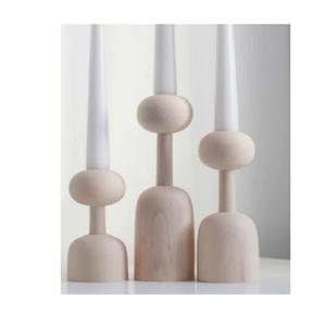 Ensemble de 2 bougeoirs en bois de haute qualité Décoration unique de la maison pour tous les styles Durable et facile à nettoyer - Product Image 2