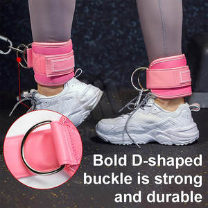 Sangles de cheville en nylon personnalisables avec logo, réglables, à scratch, antidérapantes, écologiques, pour hommes, pour la gym et l'exercice - Product Image 2