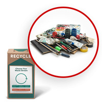 Caja Pequeña para Manualidades y Artesanía TerraCycle, Modelo CS1-S-FR, Cero Desperdicio