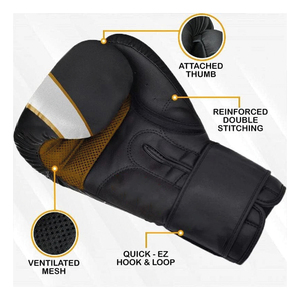 Guantes de MMA cómodos de primera calidad Soporte de muñeca Logotipo de color personalizable para Kickboxing Entrenamiento de artes marciales Guantes de boxeo de combate - Product Image 4