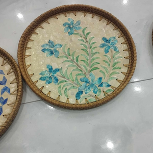 Bandejas de Ratán Hechas a Mano para Servir Alimentos, Ecológicas, Duraderas, Bandeja de Buffet de Ratán Natural, Venta al por Mayor, OEM Vietnam - Product Image 3