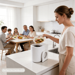 Compostador Compacto de Residuos Alimenticios para el Hogar, 4.5L, de Encimera, Máquina Inteligente de Reciclaje de Desechos de Cocina con Procesamiento por IA y Control por Aplicación, Anti-Olores - Product Image 1