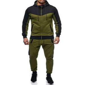 Survêtements de jogging unisexe en coton épais en molleton pour hommes survêtements décontractés avec logo personnalisé avec capuche ensemble sweat à capuche uni et joggers pour hommes - Product Image 5