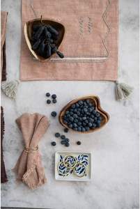 Bandejas Decorativas de Madera de Acacia en Forma de Corazón, Plato para Aceites Esenciales, Exhibición de Cristal, Bandejas Pequeñas, Proveedor Mayorista - Product Image 2