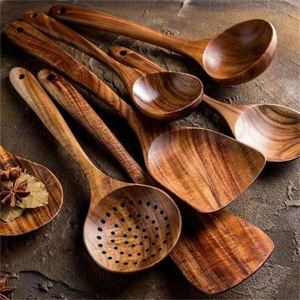 Juego de Cubiertos de Madera Artesanal Zero Waste, Cubiertos Ecológicos Sostenibles para Eventos, Restaurantes, Fiestas y Suministros de Catering - Product Image 2