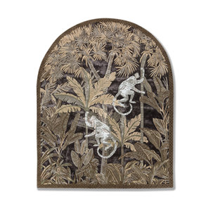 Alfombra Aurelia Verde Hecha a Mano de Lana y Viscosa, 10 mm de Grosor, Tra-15190 (Cs-01), Diseño Abstracto a Rayas para el Hogar y el Pasillo - Product Image 1