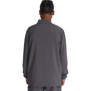 Chaqueta de algodón 100% con 3 bolsillos y cremallera frontal para hombre de marca personalizada, uniforme de hospital de manga larga con cuello levantado y puños elásticos - Product Image 2