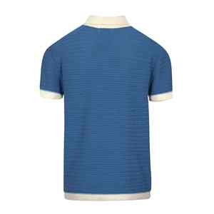 Jersey personalizado de alta calidad 100% algodón color sólido con bolsillo cuello vuelto manga corta para hombres camisa - Product Image 1