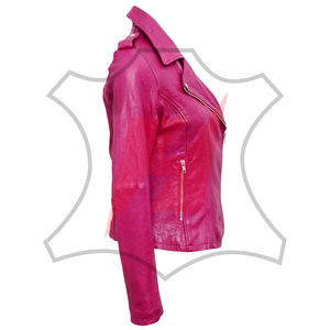 Chaqueta de Cuero para Mujer de Alta Calidad, Color Personalizado, Mejor Precio, Hecha a Medida, Corte Regular, Nuevo Diseño - Product Image 3