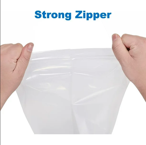 High Quality Transparent Zipper Food Packaging <b>Bag</b> Custom Size and Logo Acceptable Cheap Wholesale Minimum Order 1 <b>Ton</b> - Product Image 4