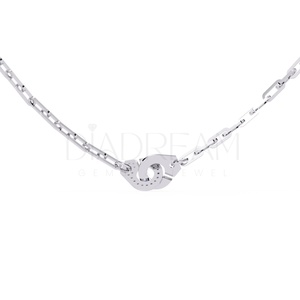 สร้อยคอเงินสเตอร์ลิง925มีสไตล์พร้อมเม็ดเพชรที่ปลูกด้วย LEB ของขวัญของผู้หญิงแฟนซีสำหรับงานหมั้นงานแต่งงานหรืองานเลี้ยงพิเศษ - Product Image 4