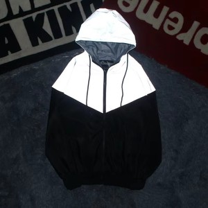 Veste d'été à la mode pour hommes, coupe-vent d'impression Street Hip Hop Loose Hooded Bomber Coat - Product Image 6