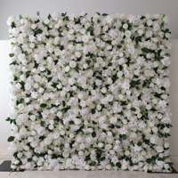 Mur de fleurs amovible réutilisable, décoration florale artificielle pour location de mariage et événements