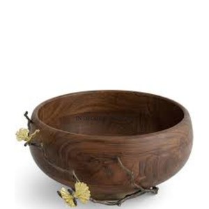 Juego de 3 artículos de comida de forma redonda hechos de madera de primera calidad de diseñador único más elegante que sirve MESA CENTRO DE MESA cuencos suministros - Product Image 6