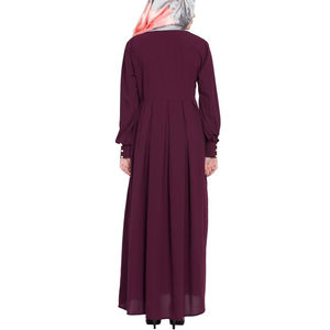 Idéal pour l'Abaya, la Namaz, la prière, l'Umrah, Kaftan musulman uni, Abayas longues, respirant, service OEM, matière pure - Product Image 4