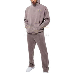 Style de la rue confortable pull lavage à l'acide survêtements sweat manches longues lavage à l'acide survêtements - Product Image 1