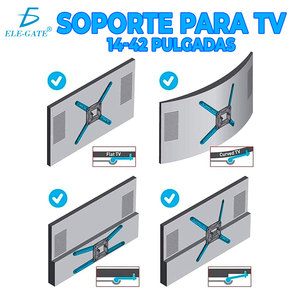 Supporto TV in Metallo da 14 a 42 Pollici, Staffa per Monitor in Acciaio con Imballaggio in Scatola - Product Image 5