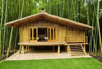 Offre Spéciale – Nouvelle Arrivée 100% Écologique : Maison en Bambou d'Extérieur à Installation Rapide pour Entrepôt, Station Balnéaire, Hôtel, Piscine