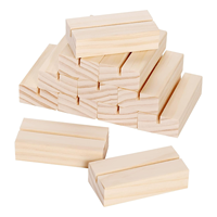 Lot de 10 porte-cartes en bois porte-numéros de table porte-cartes en bois supports pour signes de nom en acrylique décoration de fête de mariage