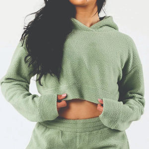 Ensemble de survêtement oversize à épaules tombantes en coton biologique 100% tendance pour femmes, vêtements d'hiver respirants, ensemble de jogging - Product Image 5