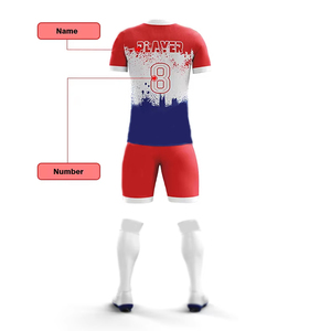 Personalizado Nuevo Diseño Fútbol Ropa Uniforme 100% Poliéster Francia Fútbol Jerseys Fútbol Camisetas Para Hombres - Product Image 3