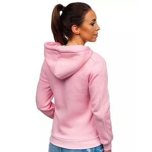 Ropa deportiva informal a la moda personalizada sudaderas con capucha para mujer de alta calidad con cremallera y manga larga logotipo personalizado color de bloque sudaderas con capucha para mujer - Product Image 3