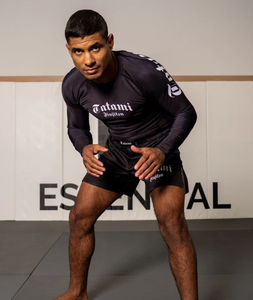 Nouveau fabricant de conception Logo personnalisé de haute qualité en gros plaine Jiu Jitsu Rash Guard Fitness Shirt BRIGHT WAY INTERNATIONAL - Product Image 2