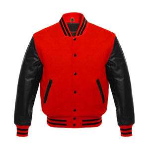 2025 Custom Embroidery <b>Patches</b> Windproof Brand New Letterman Baseball Leather Sleeve Wool Body Bomber Polyester Casual Jackets - Product Image 5