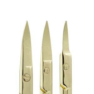 Ciseaux à cuticules en acier inoxydable incurvés et pointus personnalisés, outil de manucure et de pédicure de précision pour salon, beauté personnelle - Product Image 5