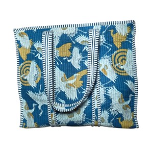 100% Cotton Handblock Printed Shoulder Large <b>Tote</b> <b>Bag</b> Women's Eco-Friendly <b>Bag</b> - Product Image 1