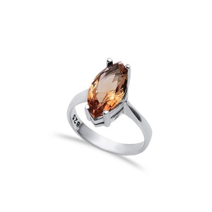 Marquise argent Sultanite bague bijoux Baguette turc fait à la main 925 en argent Sterling bijoux en gros pour les femmes - Product Image 1