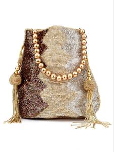 ASSISTANCE UNIQUE Style bohème broderie perle mode soirée main pochette sacs à main fantaisie Design doublure personnalisable en gros - Product Image 2