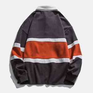 Factory Wholesale 100% Cotton Polo <b>Rugby</b> Jersey <b>Shirt</b> Customized Stripe Embroidered Technics <b>Long</b> <b>Sleeves</b> Comfort Knitted Jersey - Product Image 5